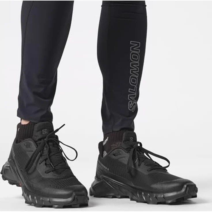 Salomon Alphacross 5, Herren Laufschuhe mit Mesh-Obermaterial und Contagrip Außensohle, Schwarz (42) – Bild 2