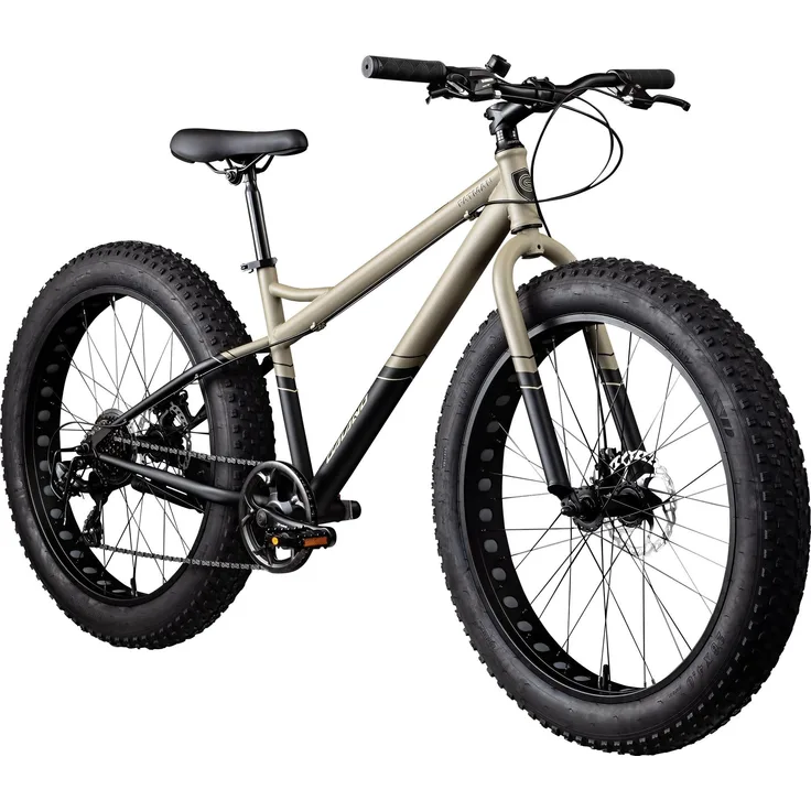 Galano Fatman 4.0 Fatbike, 7-Gang, starker Alaskaflitzer, schwarz/beige, für anspruchsvolles Terrain