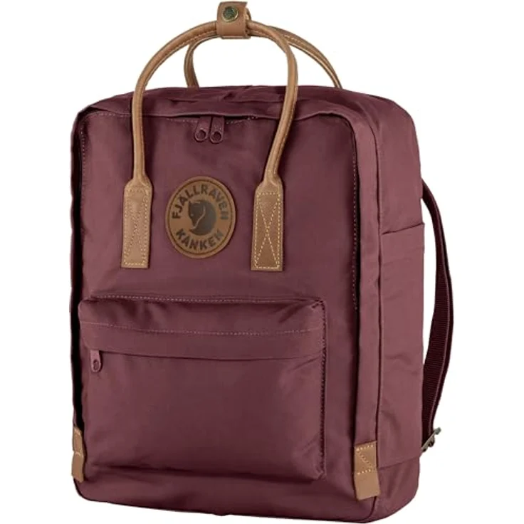 Fjällräven 23565-357 Kånken No. 2 Sports backpack Unisex Adult Port One Size, aus G-1000 HeavyDuty Eco mit Lederdetails, Port – Bild 3