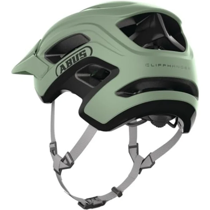 ABUS MTB-Helm CliffHanger, leichter Fahrradhelm mit ActiCage-Technologie und TriVider Riemensystem, für Damen und Herren, Grün, Größe L – Bild 4