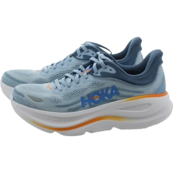 Hoka Bond, Herren Laufschuhe (43 1/3), blau, atmungsaktiv, veganes und recyceltes Material, optimale Dämpfung, Active Foot Frame Technologie, Durabrasion Rubber Laufsohle – Bild 1
