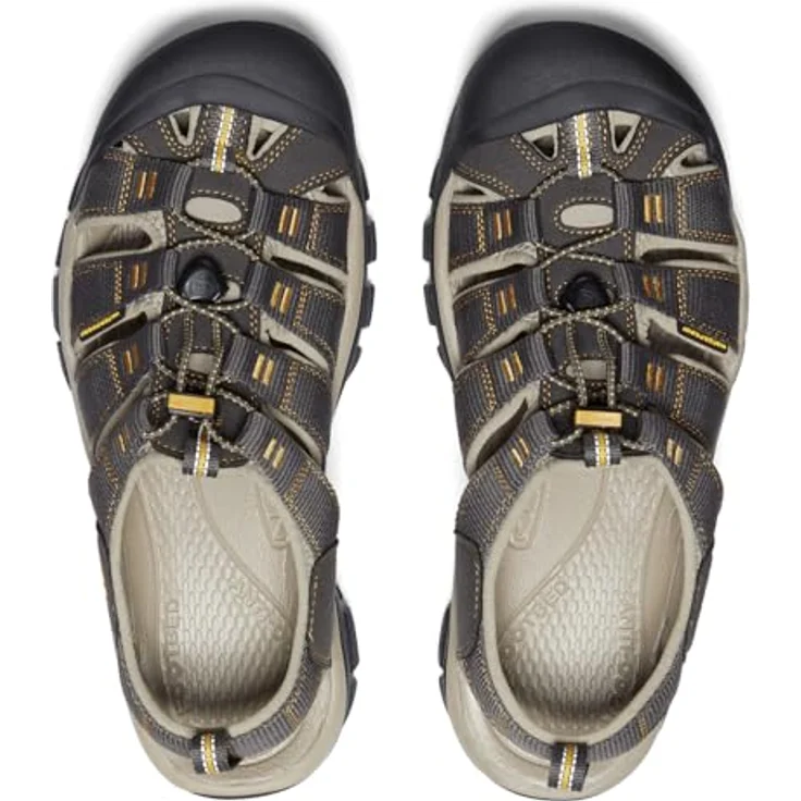 Keen Newport H2 Sandalen, Herren Wanderschuhe mit Schnellverschluss und KEEN.ALL-TERRAIN Sohle, Raven/Aluminum, Größe 42 – Bild 5