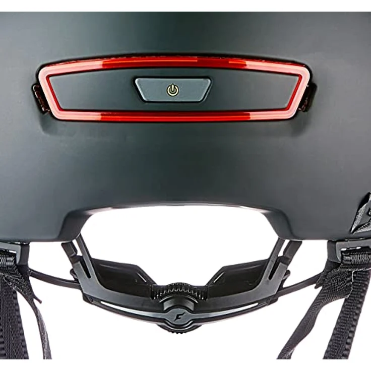 Cratoni Velohelm Light Fit System, 9 Belüftungsöffnungen, integriertes Rücklicht, 53-58 cm, antibakterielle Clean Tex Pads – Bild 5
