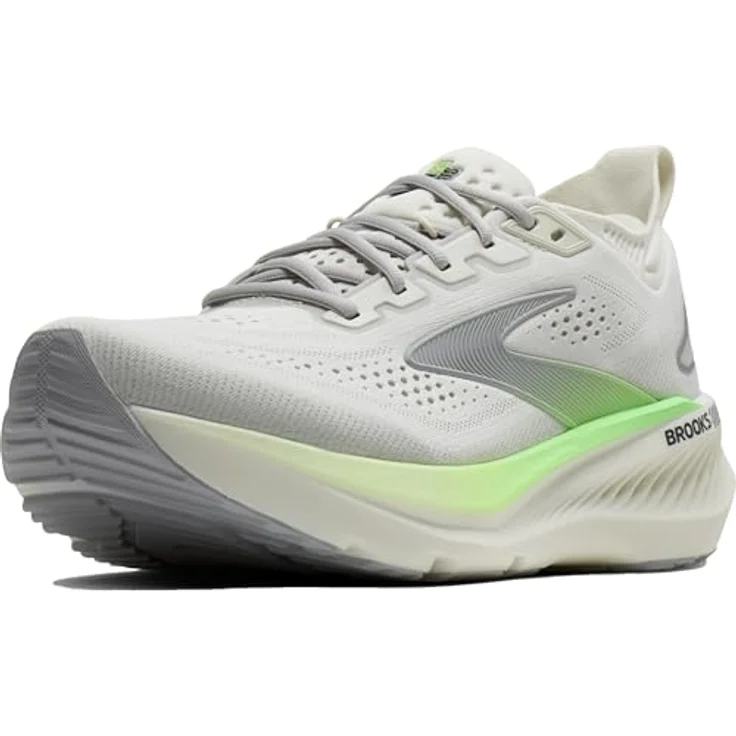 Brooks Glycerin GTS 23, Laufschuhe mit GuideRails™-Technologie, Dämpfung und atmungsaktivem Obermaterial, grau/grün/schwarz, Größe 46.5 – Bild 1
