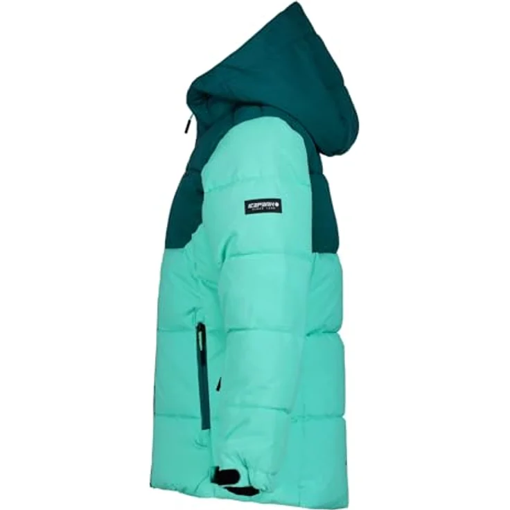 Icepeak Loris Winterjacke für Mädchen, isolierte Skijacke mit abnehmbarer Kapuze und Schneefang, Farbe: Türkis, Kinder Größe: 176 – Bild 3