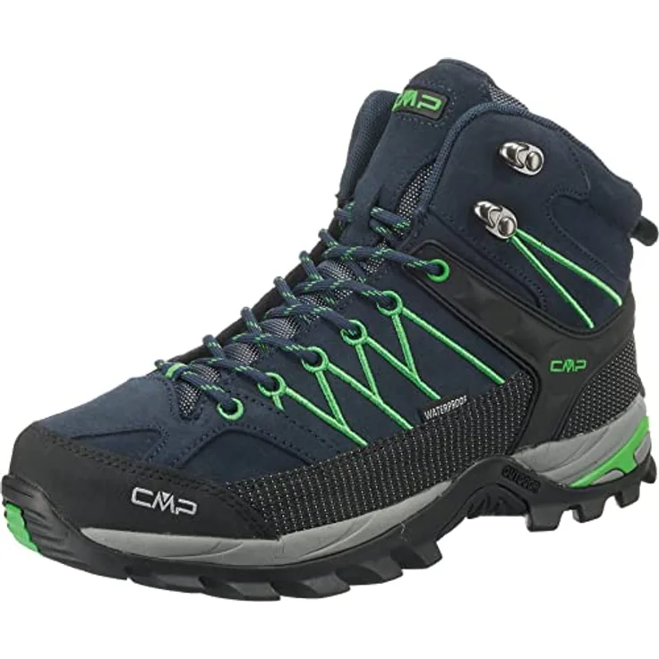 CMP Campagnolo Rigel Mid, Herren Wanderschuhe (Gr. 44), Blau, ideal für Outdoor-Aktivitäten