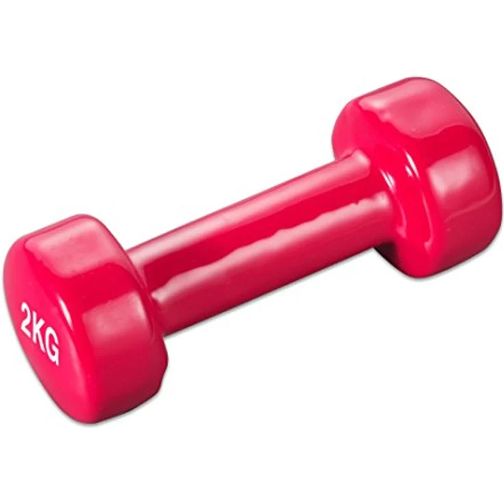 Trendy Sport Vinyl Hantel - Ideal für Therapie und Rehabilitation - Neopren-Ummantelung - 1 Stück - 2,0 KG – Bild 1