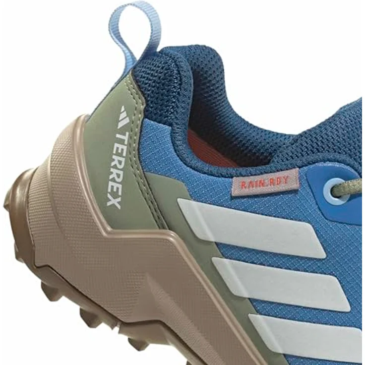 adidas Terrex AX4r, Wanderschuhe für Kinder, blau-weiß, wasserdicht, griffige Traxion Außensohle, dämpfende EVA-Zwischensohle – Bild 4