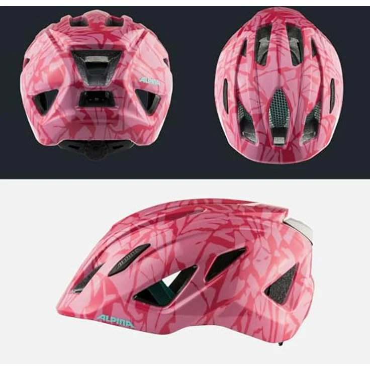 Alpina Kids Pico Pink - Sparkel Gloss, Größe 50 - 55 cm - Fahrradhelm, Farbe Pink – Bild 5