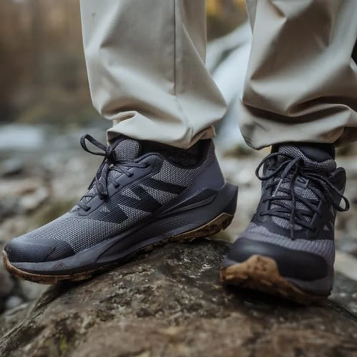 Salomon ELIXIR TOUR WATERPROOF, Wanderschuh wasserdicht mit bequemer Schnürung und profiliertem Gummi-Sohle – Bild 6