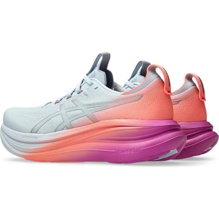 Asics Gel-Nimbus 28, Laufschuhe mit maximaler Dämpfung und sicherem Grip, sky/digital sakura, Größe: 8 – Bild 2