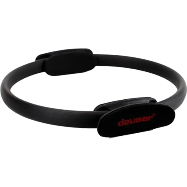 Deuser Pilates Ring, Intensivtraining für Brust, Arme und Beine, Ø 35,5 cm, Schwarz