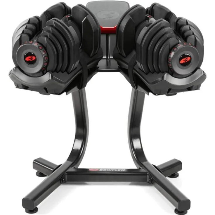 BowFlex SelectTech 1090i, Hanteln Paar mit Stand und Medienfach für flexibles Krafttraining