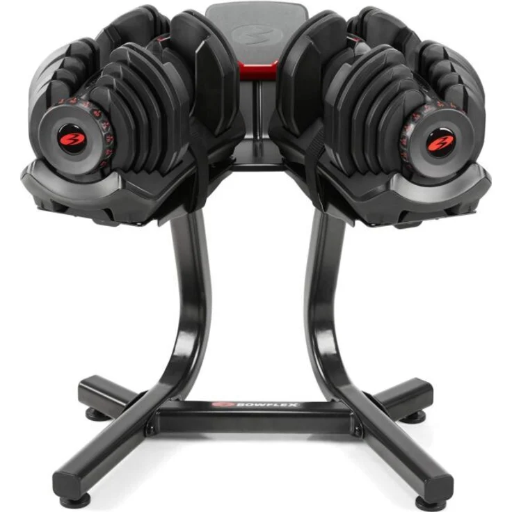 BowFlex SelectTech 1090i, Hanteln Paar mit Stand und Medienfach für flexibles Krafttraining