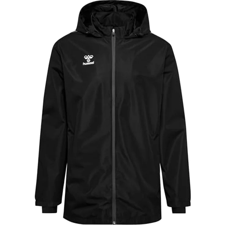 Hummel Hmlauthentic Allwetterjacke, Herren Schwarz, Größe L, mit Reißverschlusstaschen und Sturmstulpen – Bild 1