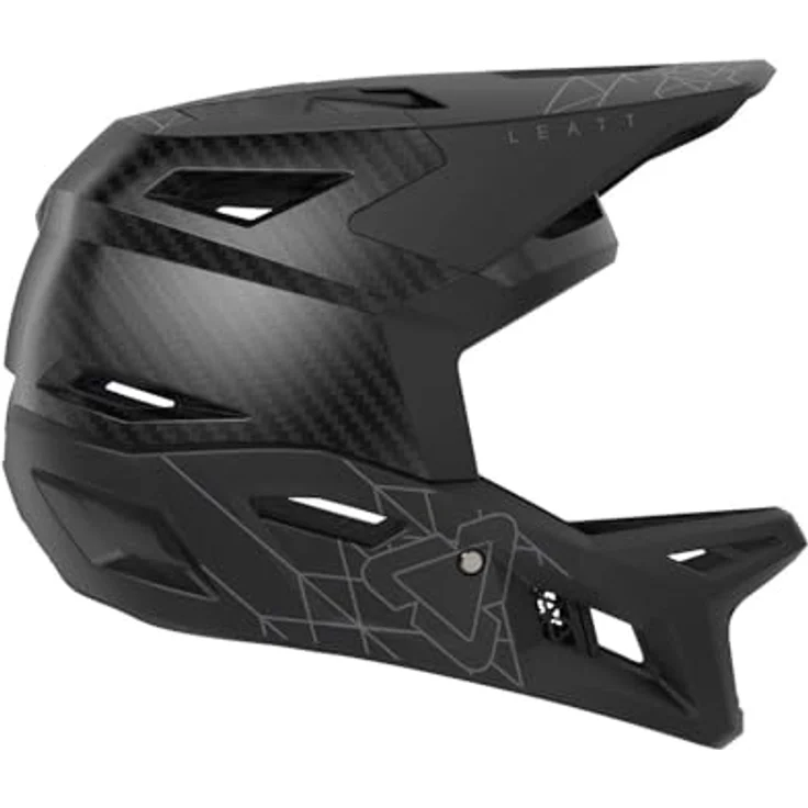 Leatt Helmet MTB Gravity 6.0 Carbon, leichter DH-zertifizierter Helm mit 360°-Turbinen-Technologie, optimale Belüftung, stealth, Größe L – Bild 5