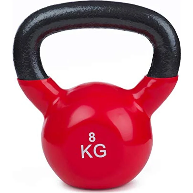Sport-Thieme Kettlebell Vinyl | Kugelhantel, Gewichtskugel aus Gusseisen mit Soft-Vinyloberfläche | In acht Gewichtsvarianten: 4-24 kg | Markenqualität – Bild 2