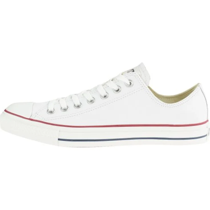 Converse Chuck Taylor All Star, Sneaker aus Leder mit Gummi-Zehenkappe, weiß – Bild 5