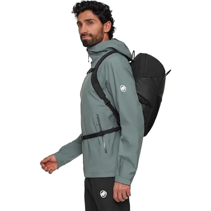 Mammut Alto 22, Tagesrucksack mit Brustgurt, wasserabweisend, Schwarz, 22 l – Bild 5