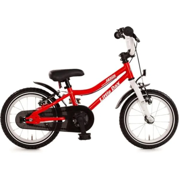 Bachtenkirch Little-Dax AERON Kinderfahrrad, 1 Gang, mit V-Brakes, leicht und sicher, rot/blau/silber