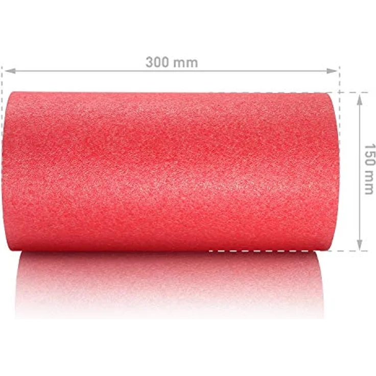 BODYMATE Faszienrolle Standard Mittel-Hart, Massagegerät für die gesamte Körperregion, Pepper-Red 30x15cm mit Gratis E-Book – Bild 5