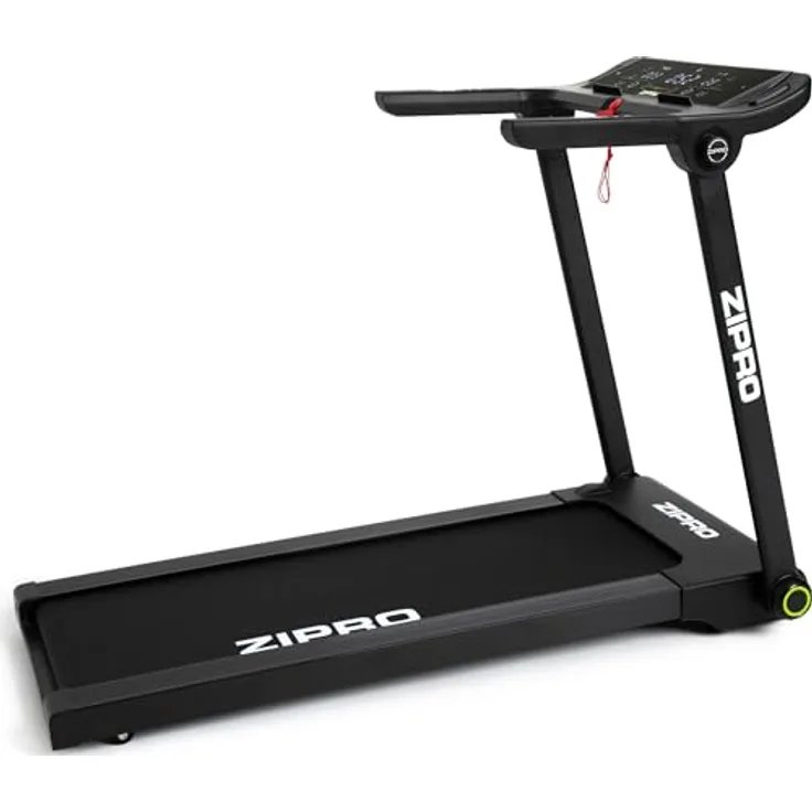 Zipro Klappbar Laufband für Zuhause Pacto, Geschwindigkeit 1 bis 16 km/h, LED-Anzeige Lautsprecher, Bluetooth und 1.75 PS Motor, Walking Pad bis 130kg, Treadmill mit 12+3 Trainingsprogrammen