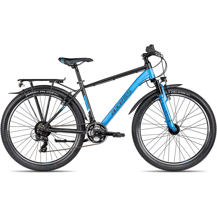 Axess Kinderfahrrad Axess Adventure 26, 21 Gang, Kettenschaltung mit Shimano Tourney, blau