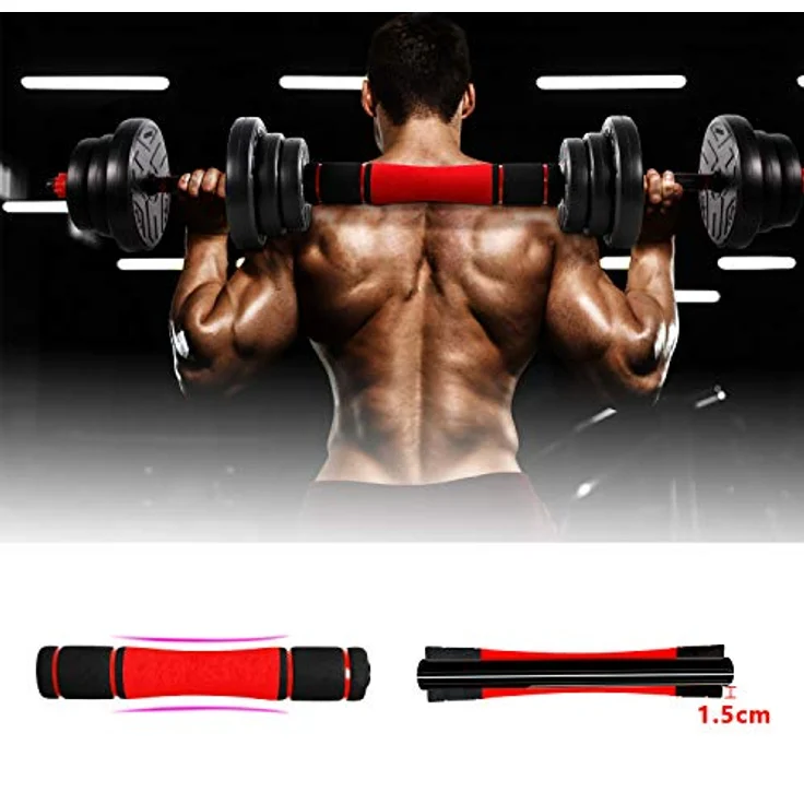 CCLIFE Hanteln Set 2er Kurzhanteln Langhanteln verstellbar 20 30 40kg Hantelset professionell Dumbbell mit Verbindungsstahlrohr Gewichten – Bild 4