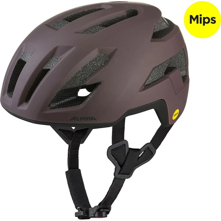 alpina Taunus Gravel Mips, Fahrradhelm mit Multi-Directional Impact Protection System, ox black matt, Größe 52-56