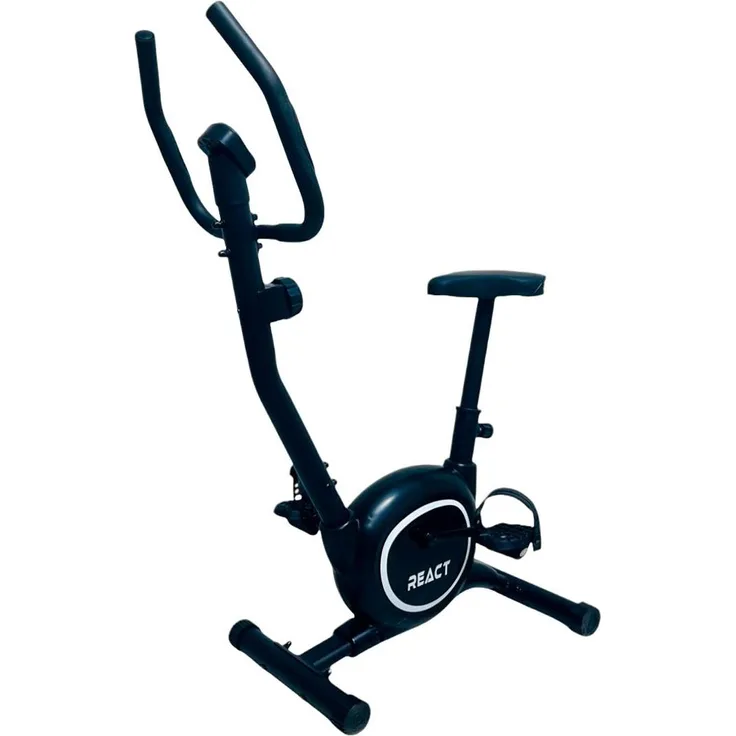 React Heimtrainer Serie 250, Ergometer in Schwarz, 8 Widerstandsstufen, 2,5 kg Schwungrad, Handpulsmessung, max. Benutzergewicht 100 kg
