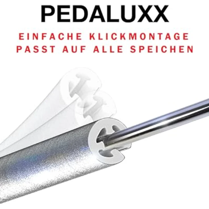 PEDALUXX Speichenreflektoren mit ORIGINAL 3M™-Reflexmaterial, super hell, StVZO zugelassen, einfache Montage, 72 Stück – Bild 4