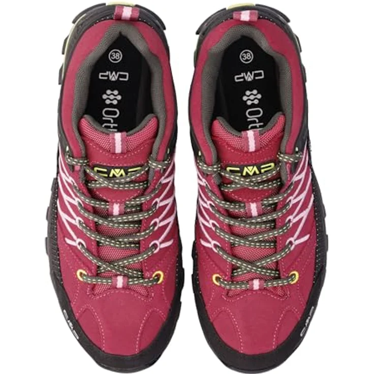 CMP Rigel Low, Damen wasserdichte Trekkingschuhe mit individueller Schnürung, rosa – Bild 4