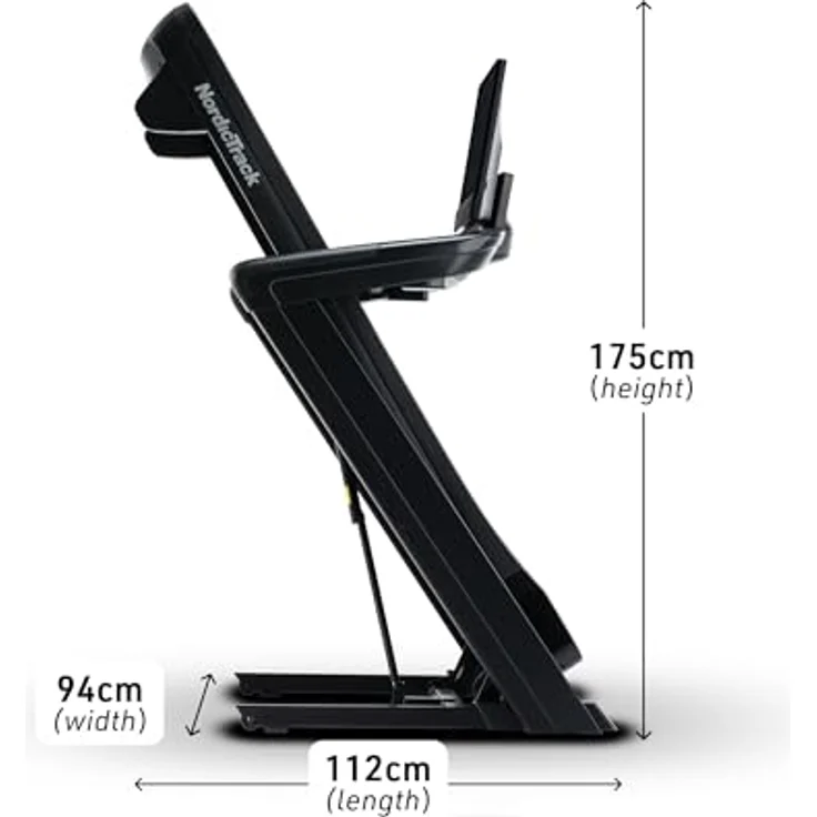 NordicTrack Commercial 2450 Laufband, Schwarz mit iFIT Technologie, 24" Touchscreen, 0-22 km-h Geschwindigkeit – Bild 4