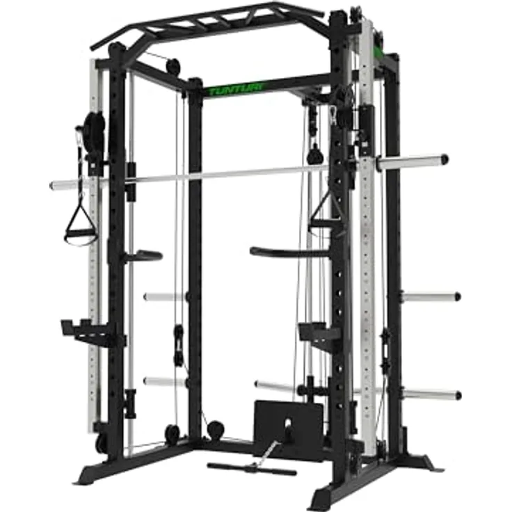 Tunturi SM90 Kraftstation - Fitness-Homegym - Full Smith Machine - Kompakt - Inkl. kostenloser Fitness-App