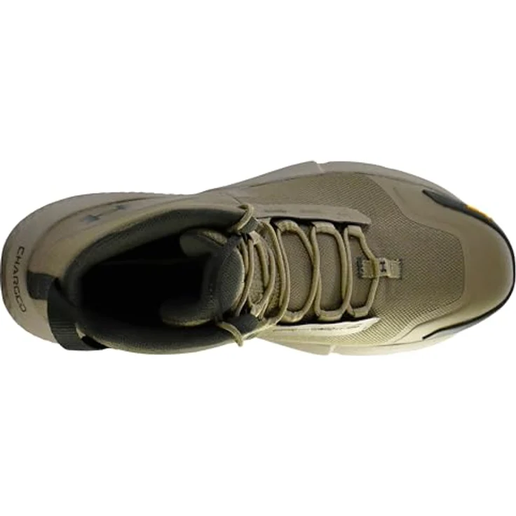 Under Armour Valsetz Mid, Herren Wanderschuhe, leichtes Obermaterial, Charged Cushioning® Dämpfung, Vibram XS Trek Sohle, Grün-Braun, Größe 44 – Bild 5