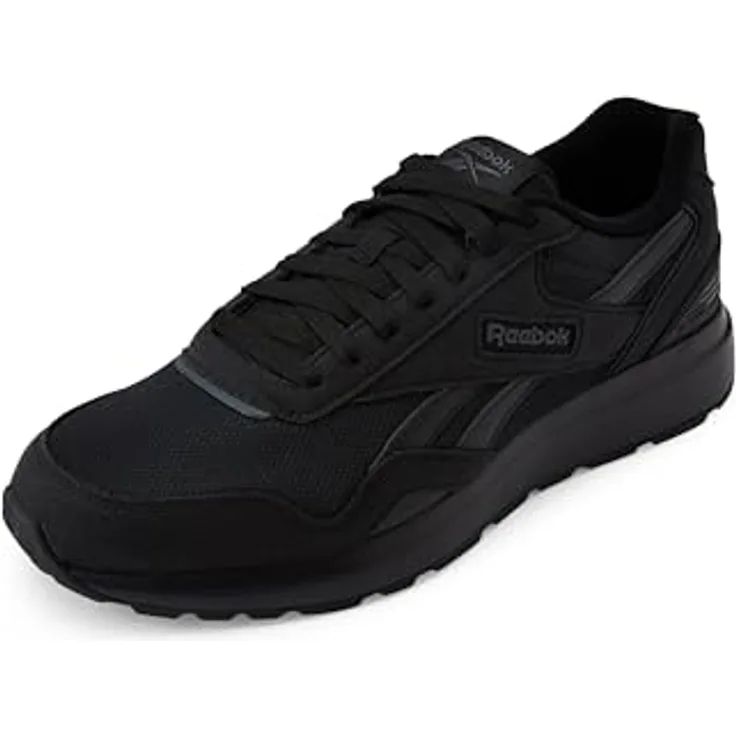 Reebok GL1100 Unisex Sneaker, Laufschuh mit Memory-Foam Einlegesohle, Black/Black/Black, Schuhgröße 42 EU