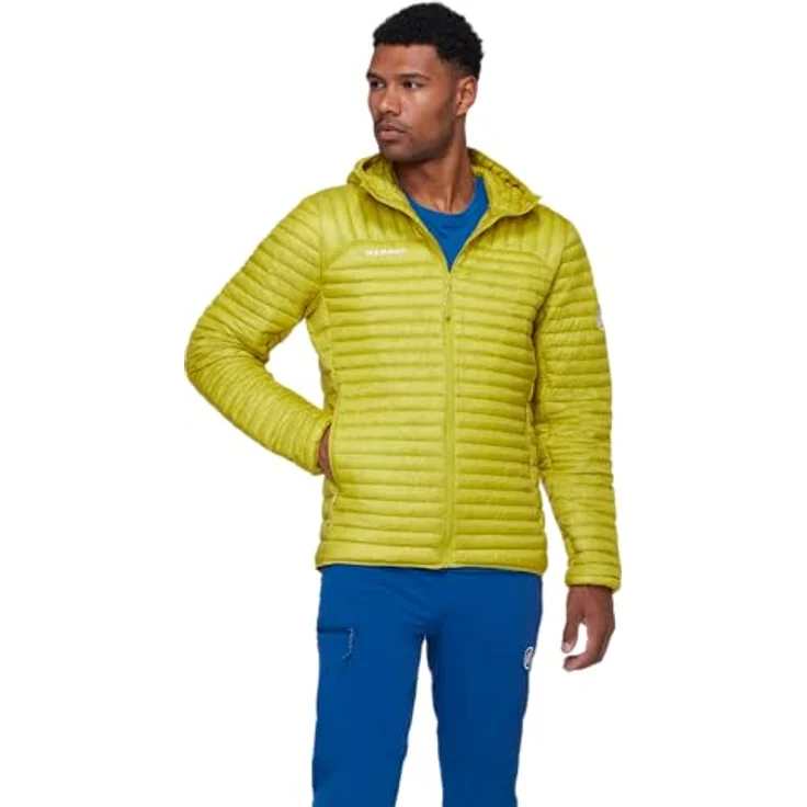 Mammut Broad Peak Light IN Hooded Jacket Men, Daunenjacke für Herren, leichte und kompakte Skijacke, DRY DOWN-Füllung, Farbe: acacia, Größe: XXL – Bild 4