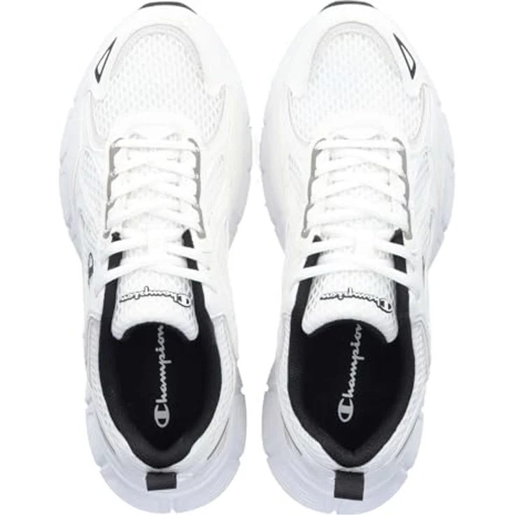 Champion RT25 Mesh, Laufschuhe mit Dämpfungseigenschaften, Low-Cut, Weiß/Silber/Nero, Größe EU 44,5 – Bild 3