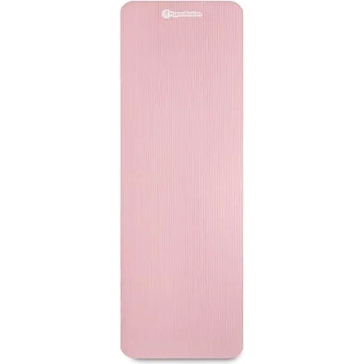 HyperMotion Yogamatte HYP55 YOGA MAT 0.8P, NBR-Schaum, 183x61 cm, 8 mm Komfortstärke, pink mit Tragegurt – Bild 14