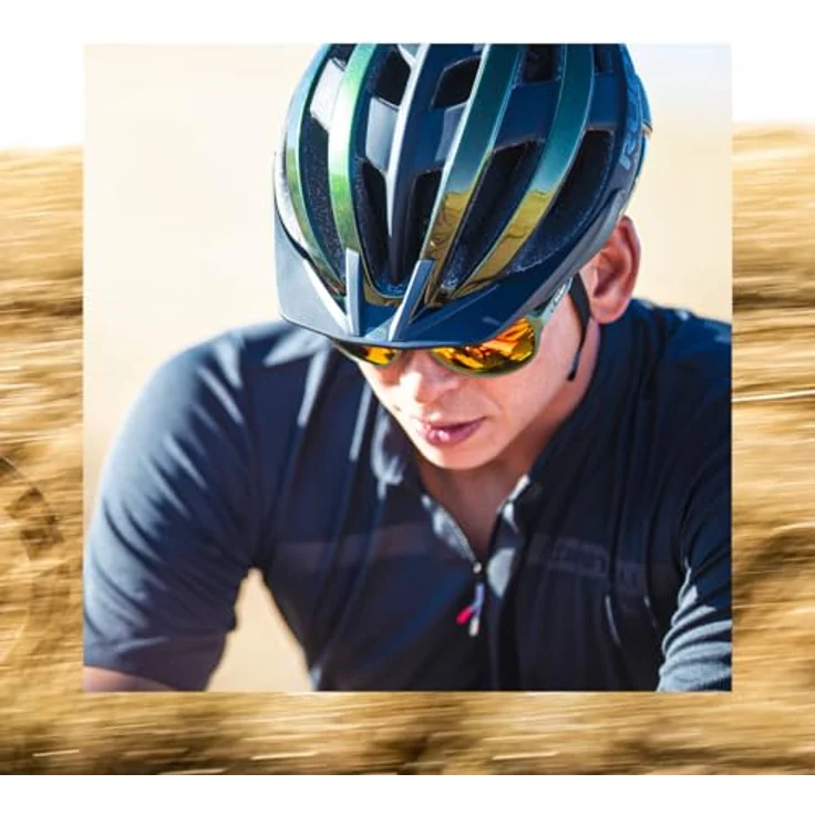 Rudy Project Venger MTB-Helm, leichter und sicherer Fahrradhelm mit 22 Belüftungsöffnungen, blau, Größe M (55-59 cm) – Bild 7