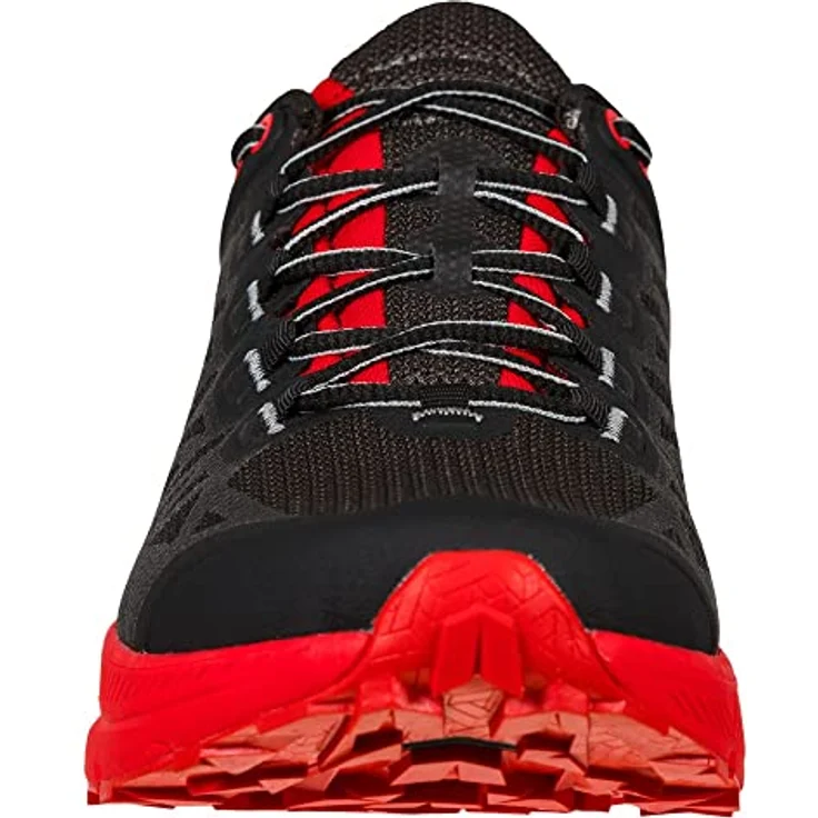 La Sportiva Karacal, Herren Laufschuhe für Trailrunning, schwarz, Größe 47, max. Atmungsaktivität, komfortable Passform, EVA-Zwischensohle, FriXion Blue Gummisohle – Bild 4