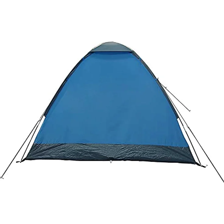 High Peak Kuppelzelt Ontario 3, Campingzelt mit Vorbau, Iglu-Zelt für 3 Personen, 1500 mm wasserdicht, Ventilationssystem, Wetterschutz-Eingang, Moskitoschutz, in Blau – Bild 3