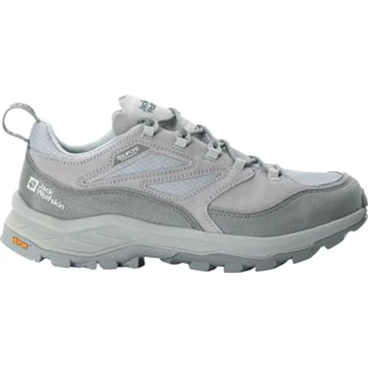 Jack Wolfskin CYROX TEXAPORE LOW M Wanderschuh, wasserdicht und atmungsaktiv, mit VIBRAM-Außensohle, grau – Bild 1
