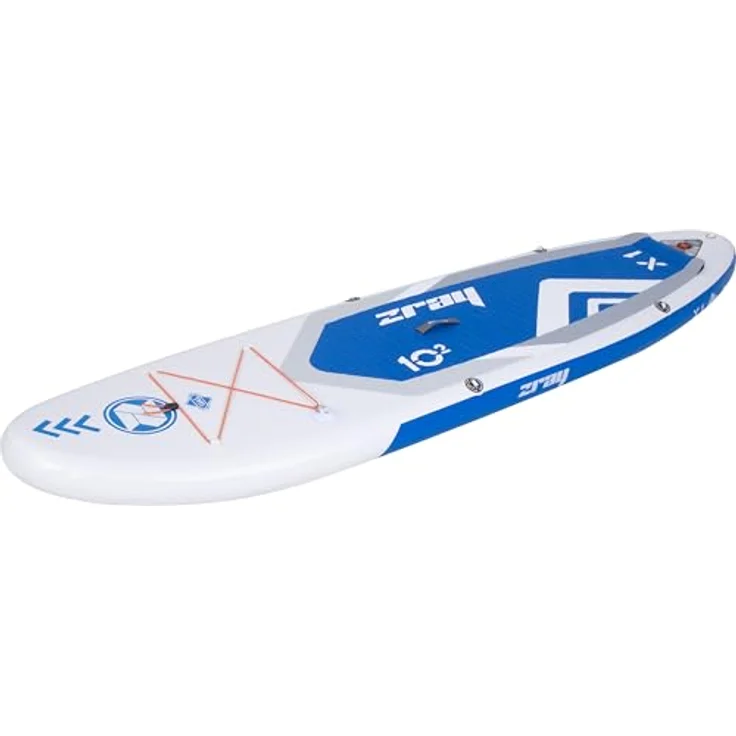 zray Inflatable SUP-Board X1 Premium Stand Up Paddle Komplettset 310x81x15 cm, Allround, bis 140kg, Blau – Bild 4