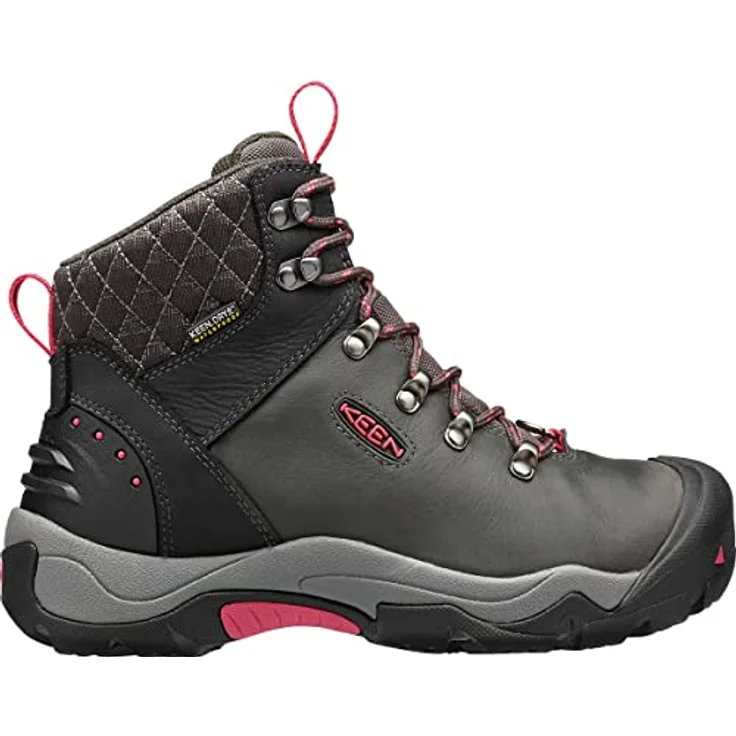 KEEN Revel III, Wasserdichte Wanderschuhe für Damen, Schwarz/Rose, mit 200 g Isolierung und Dual Climate Gummisohle – Bild 1