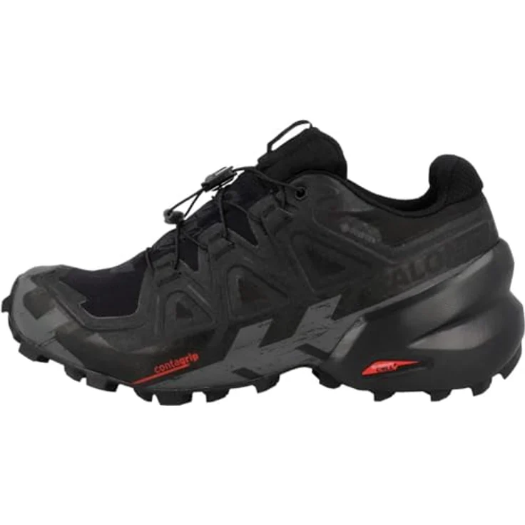 Salomon Speedcross 6, Damen Laufschuhe mit Gore-Tex-Membran und starkem Grip, Schwarz – Bild 1