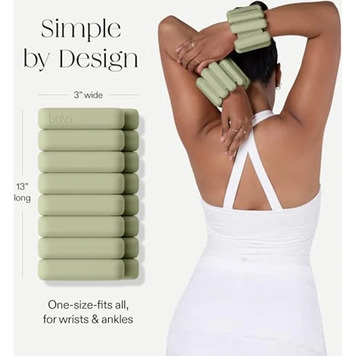 Bala Gewichtsmanschette Bangles, Set mit 2 Manschetten à 2 Pfund, ideal für Kraftsport und Alltag – Bild 4