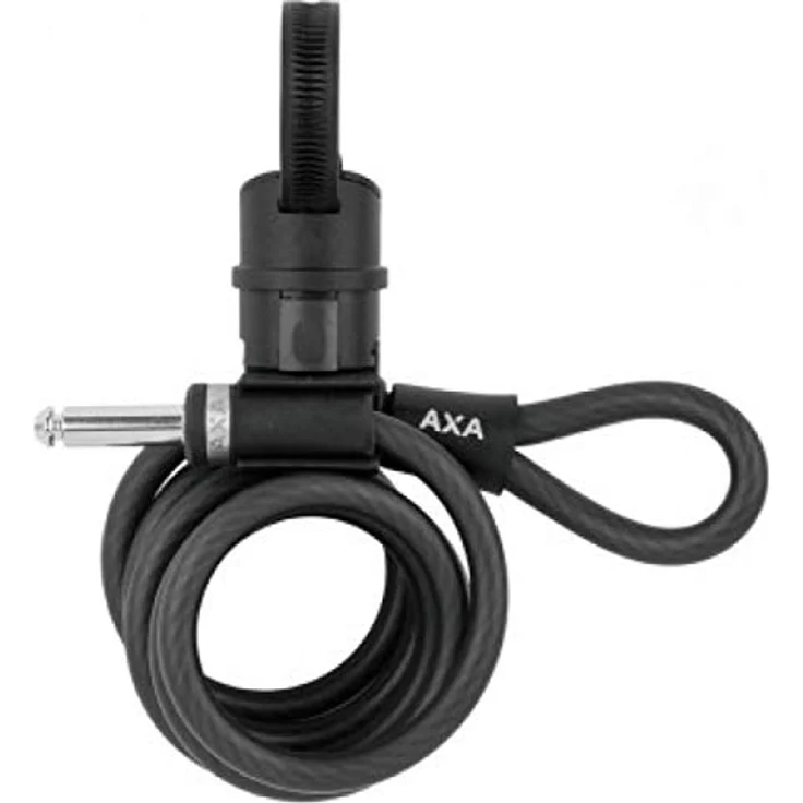 AXA Newton 150 Einsteckkabel, 150 cm Plug-In Kabel für AXA Rahmenschlösser mit mattem Edelstahl-Design für zusätzlichen Diebstahlschutz – Bild 2