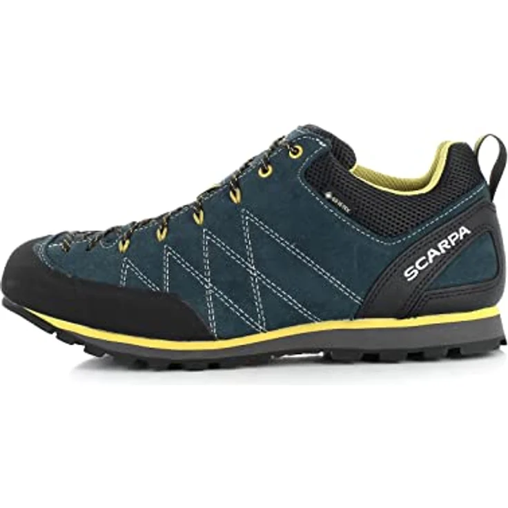 Scarpa Crux GTX, Wasserdichte Zustiegsschuhe aus Leder, petrol mustard, EU 42,5 – Bild 2