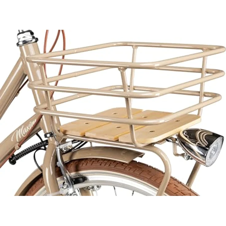 MAXIM La Vita 28 Zoll Citybike, beige, mit Shimano Tourney 7-Gangschaltung und V-Brake Bremsen – Bild 7